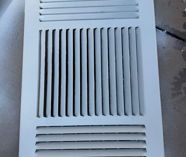 View of an outer clean vent cover