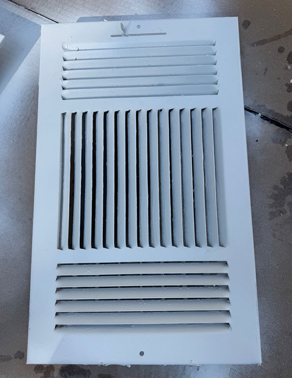 View of an outer clean vent cover
